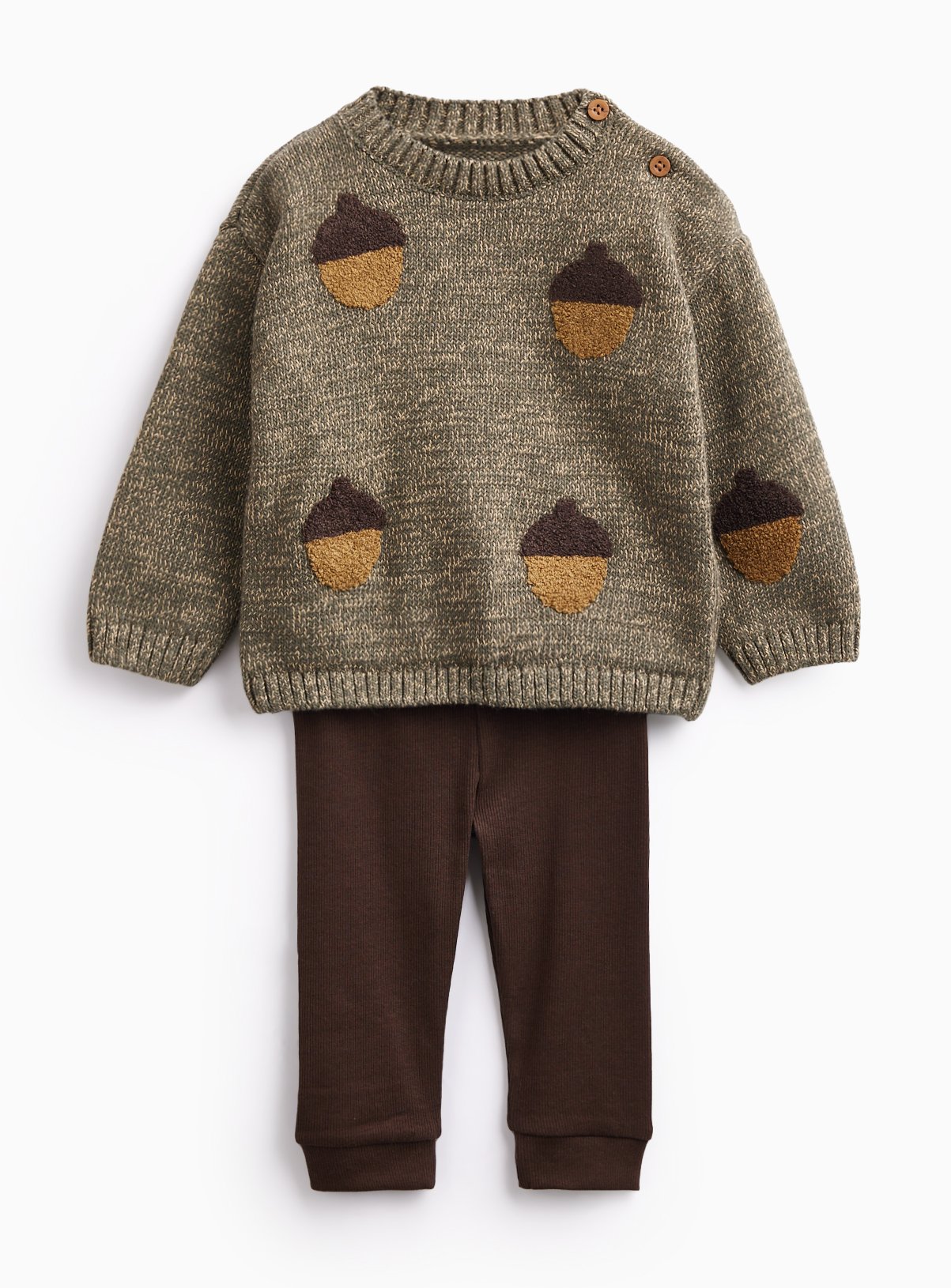 Acorn Knitted Jumper & Leggings Set Up to 3 mths - Image 1 thumbnail
